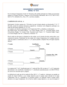 Reglamento Zona Campeonato - Asociacion Tucumana Amateur de