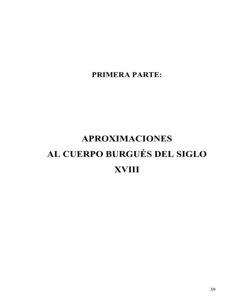 aproximaciones al cuerpo burgués del siglo xviii
