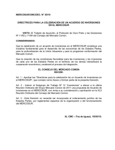 REGIMEN COMUN DE IMPORTACION DE BIENES DESTINADOS A