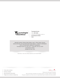 Redalyc.DISOLUCI&Oacute;N DE LOS SULFUROS MIXTOS DE N&Iacute;QUEL Y