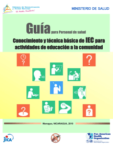 Conocimiento y técnica básica de IEC para actividades de