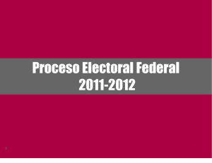 El proceso Electoral Federal 2011