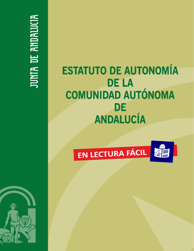 Estatuto De Autonomía De Andalucía En Lectura Fácil