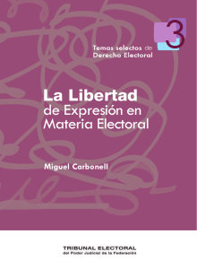 La Libertad de Expresión en Materia Electoral (2008)