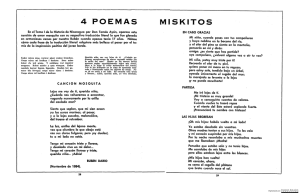Cuatro poemas miskitos (misquitos) - Revista Conservadora