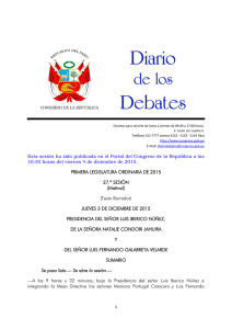Diario de los Debates - Archivo Digital de la Legislación del Perú