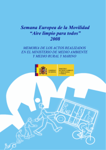 Semana Europea de la Movilidad “Aire limpio para todos” 2008
