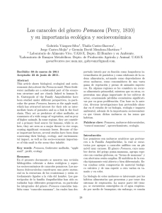 Los caracoles del género Pomacea (Perry, 1810) y su