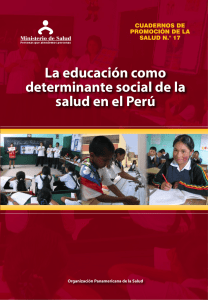 La educación como determinante social de la salud en el Perú