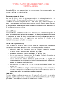 TUTORIAL PRÁCTICO DE BASES DE DATOS EN ACCESS