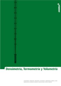 Densimetría, Termometría y Volumetría