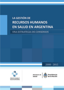 Gestión de recursos humanos en salud en Argentina