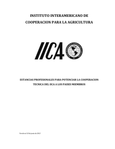 INSTITUTO INTERAMERICANO DE COOPERACION PARA LA