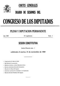 21 de noviembre de 1989 - Congreso de los Diputados
