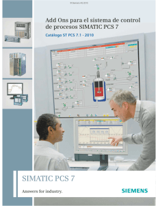 Add Ons para el sistema de control de procesos SIMATIC PCS 7