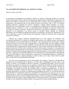 La sociedad disciplinaria en América Latina - Archivo