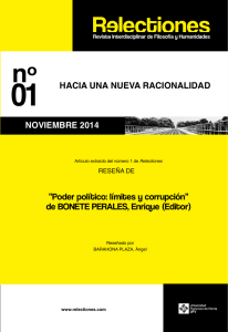 “Poder político: límites y corrupción” de BONETE PERALES, Enrique
