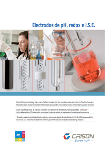 Electrodos de pH, redox e ISE