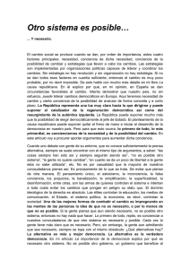 Otro sistema es posible… - José López Blog Oficial