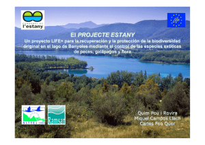 Projecte Estany - Banco de datos de Biodiversidad