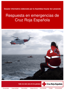Respuesta en emergencias de Cruz Roja