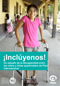 Un estudio de la discapacidad entre los niños y niñas apadrinados