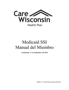 Medicaid SSI Manual del Miembro