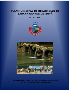 plan municipal de desarrollo de sabana grande de boyá