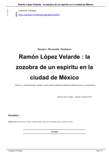 Ramón López Velarde : la zozobra de un espíritu en la