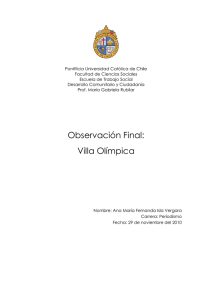 Villa Olímpica - Observatorio de Catástrofes y Desastres Naturales