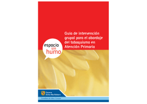 Guia de intervención grupal para el abordaje del tabaquismo en