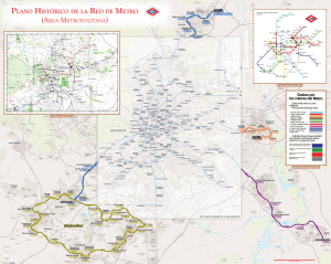 Plano Histórico de la red de Metro (área metropolitana)