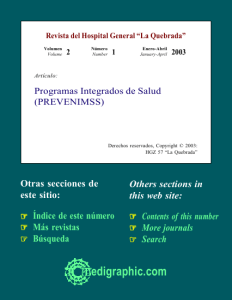 Programas Integrados de Salud (PREVENIMSS)