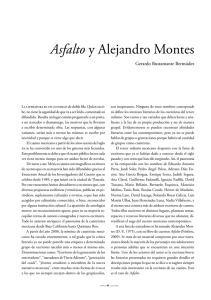 Asfalto y Alejandro Montes