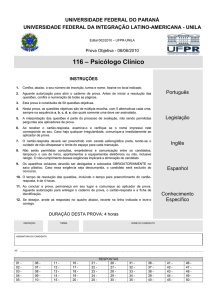 Prova - NC- UFPR - Universidade Federal do Paraná