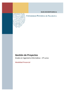 Gestión de Proyectos - Inicio - Universidad Pontificia de Salamanca