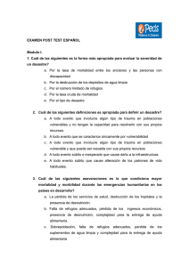 EXAMEN POST TEST ESPAÑOL Modulo I. 1. Cuál de las siguientes