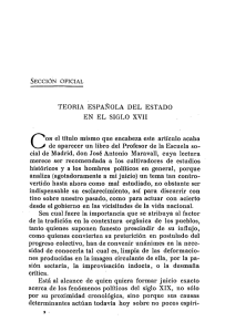 Teoría española del Estado en el siglo XVII