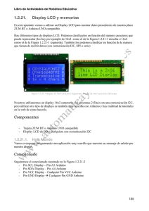 1.2.21. Display LCD y memorias Componentes Conexionado