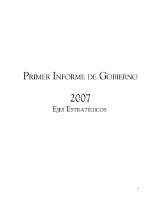 PRIMER INFORME DE GOBIERNO