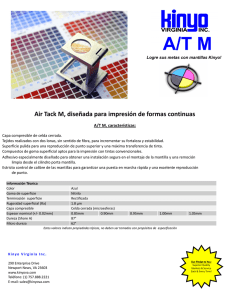 Air Tack M, diseñada para impresión de formas continuas