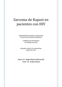 Sarcoma de Kaposi en pacientes con HIV