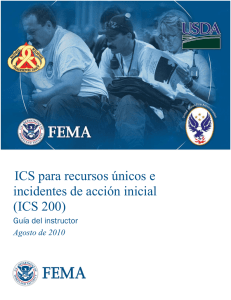 ICS para recursos únicos e incidentes de acción inicial