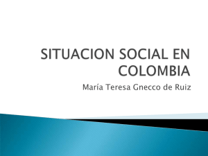 SITUACION SOCIAL EN COLOMBIA