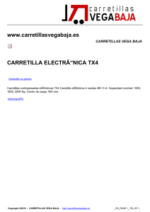 www.carretillasvegabaja.es CARRETILLA ELECTRÃ“NICA TX4