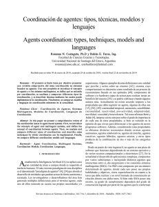 Coordinación de agentes: tipos, técnicas, modelos y lenguajes