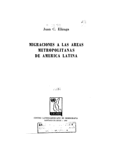 migraciones a las areas metropolitanas de america latina