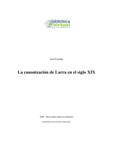 La canonización de Larra en el siglo XIX
