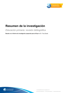 Resumen de la investigación