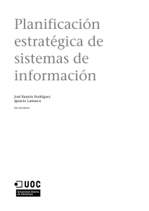Planificación estratégica de sistemas de información
